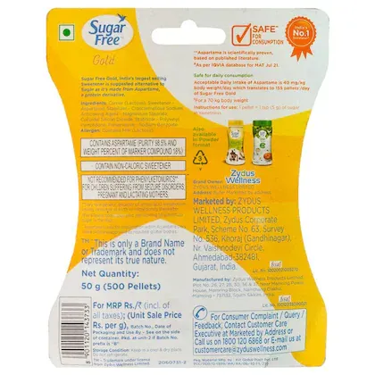 Sugar Free Gold Sweetener Pellets 500 Pieces view 2