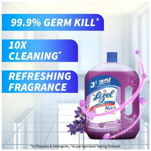 Lizol Disinfectant Surface & Floor Cleaner - Lavender 2 L view 3