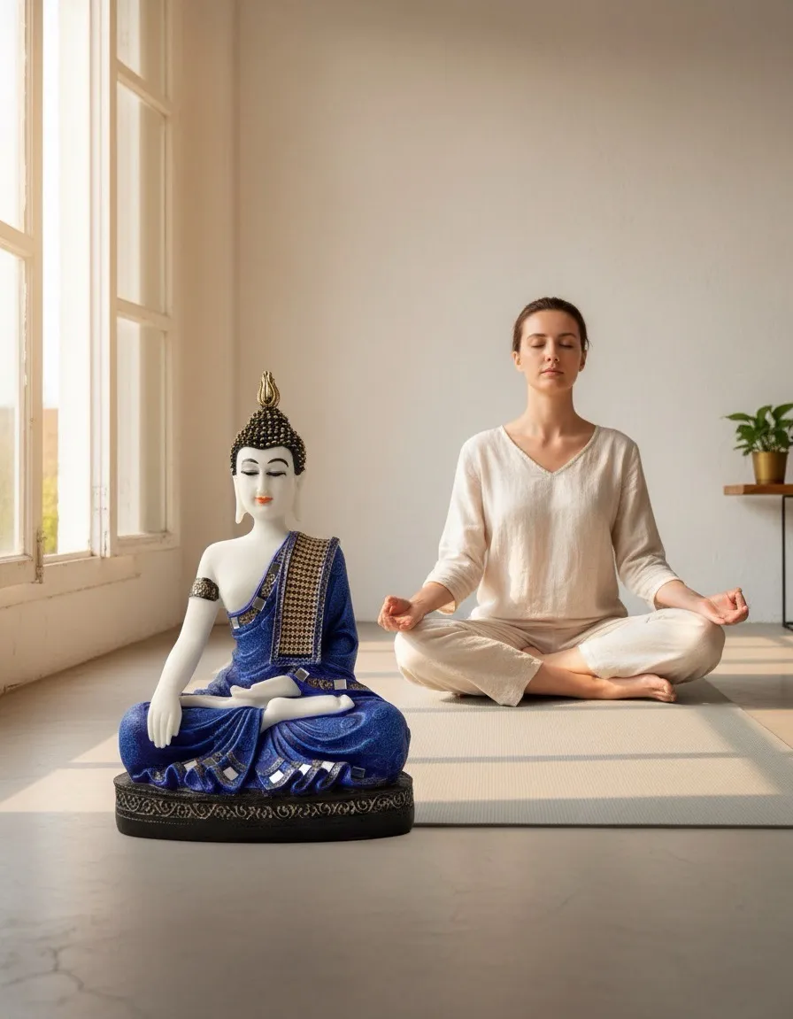 Meditative Buddha Statue view 4