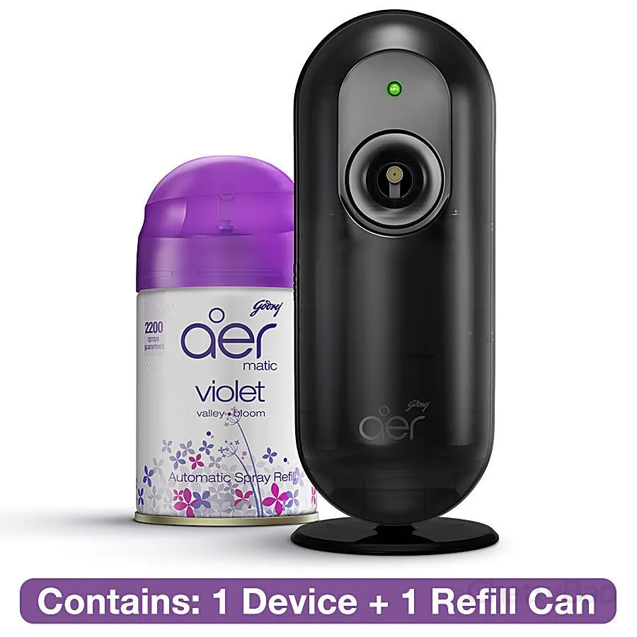 Godrej Aer Matic Kit - Violet Valley Bloom (Machine + 1 Refill) 225 ml view 2