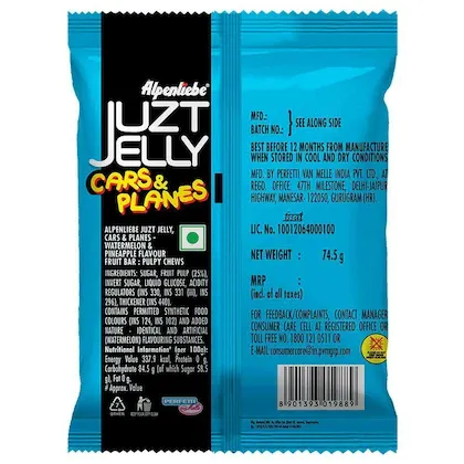 Alpenliebe Juzt Jelly Cars & Planes - Pineapple and Watermelon Flavour 25 g view 2