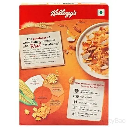 Kelloggs Real Almond & Honey Corn Flakes 300 g view 2