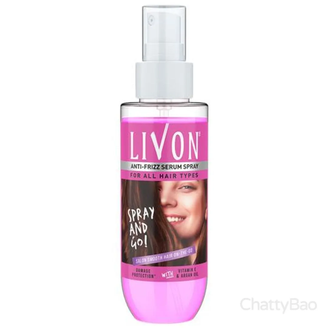 Livon Anti-Frizz Serum Spray - For All Hair Types 100 ml view 2
