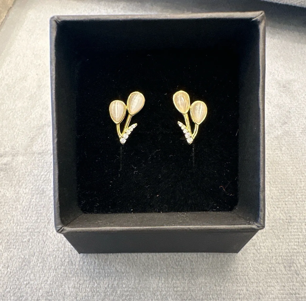 Golden Petal Earrings view 2