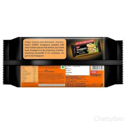 Unibic Snappers - Potato Crackers Indi Spice 300 g view 2