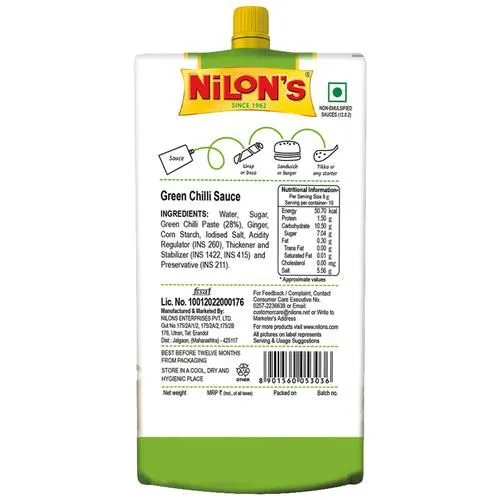 Nilons Green Chilli Sauce 90 g view 2