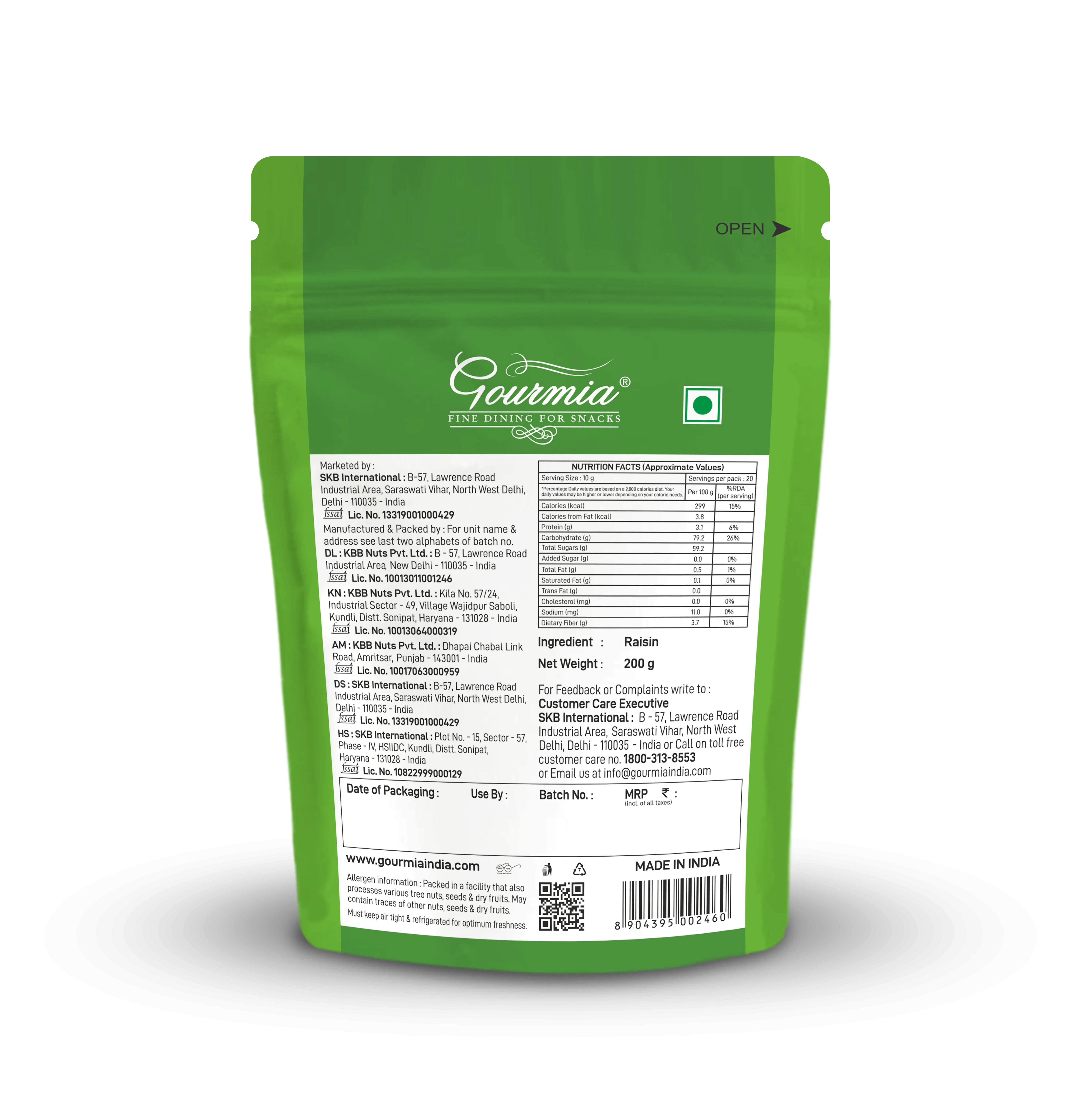 Gourmia Sundekhani Kishmish 200 g view 2