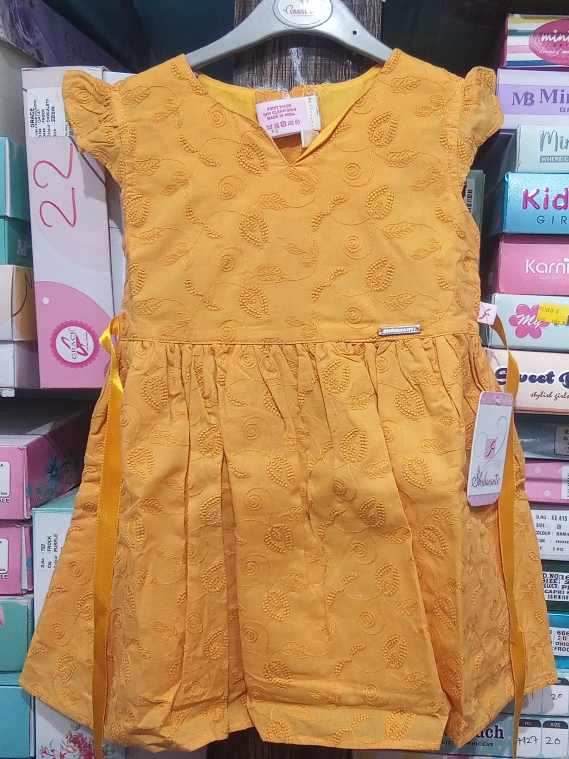 Girls Cotton Frock Set view 3