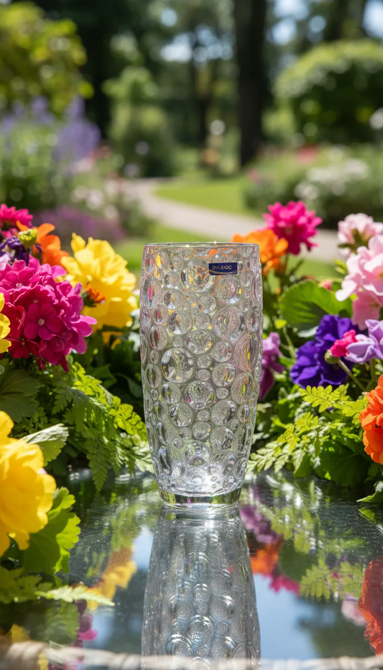 Delbog Decorative Glass Flower Vase