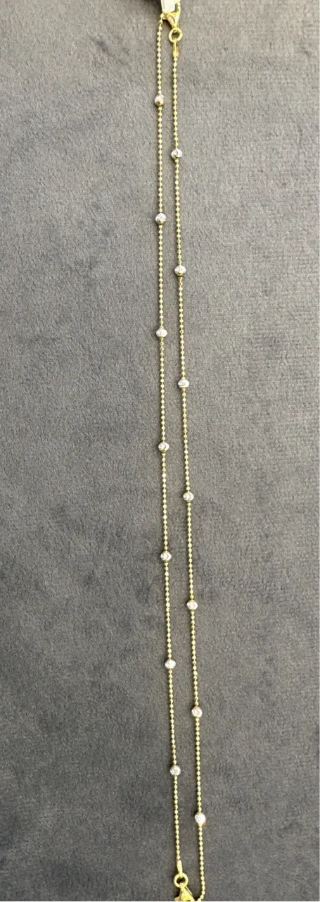 Golden Bead Anklet view 2
