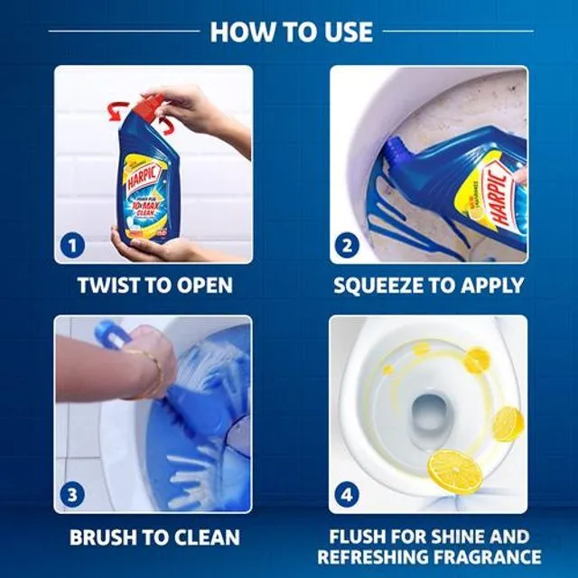 Harpic Toilet Cleaner Lemon 1 L view 5