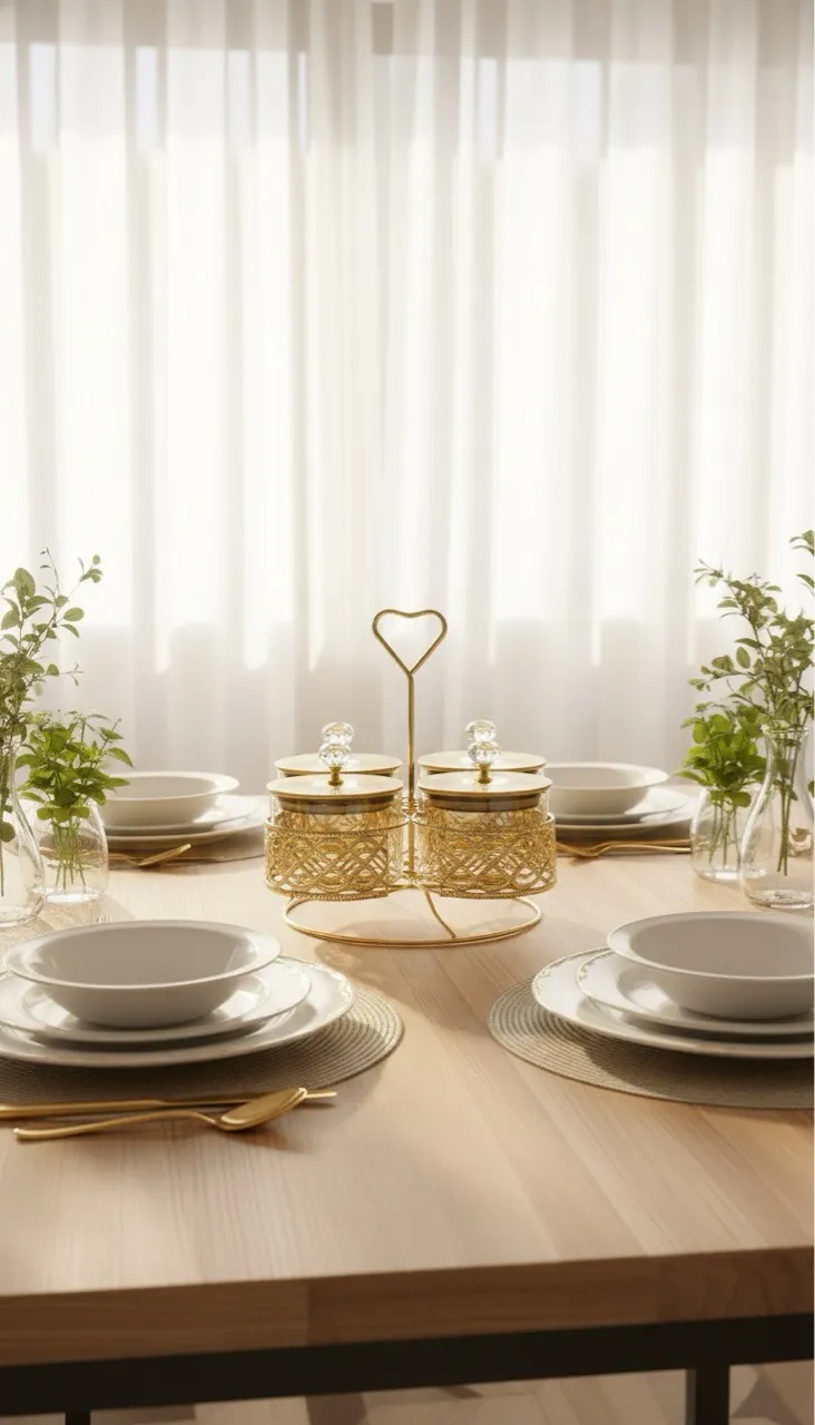 Gold-toned Snack Container Set view 2