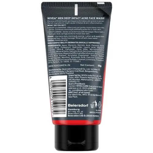 Nivea Face Wash Deep Impact Acne 50 g view 2