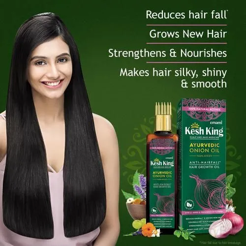 Kesh King Ayurvedic Onion Oil - Anti-Hairfall 100 ml view 3