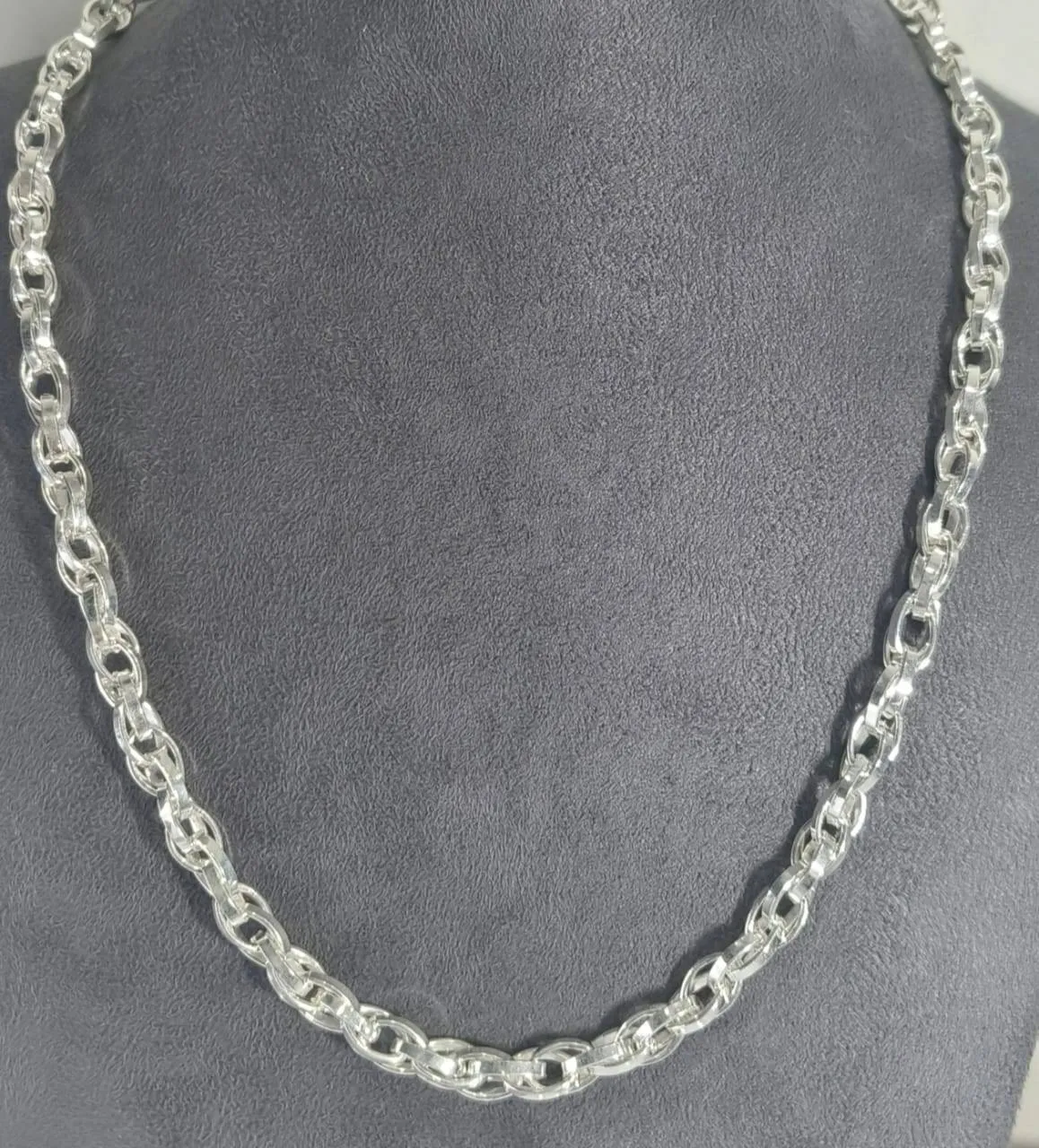 Silver Chain Necklace (AVSC-45) view 3