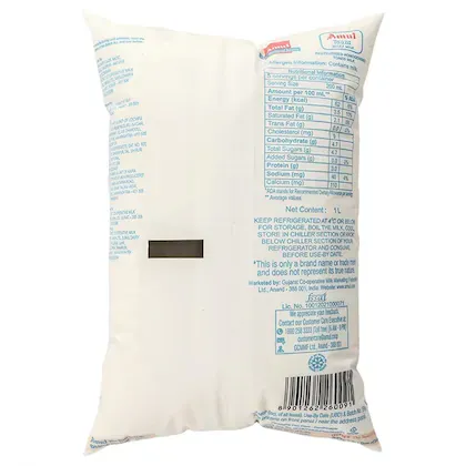 Amul Taaza Toned Milk 1 L view 2