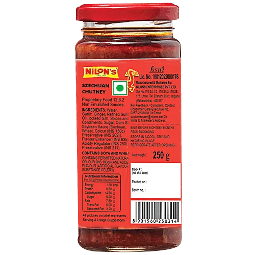 Nilons Szechuan Chutney 250 g view 2