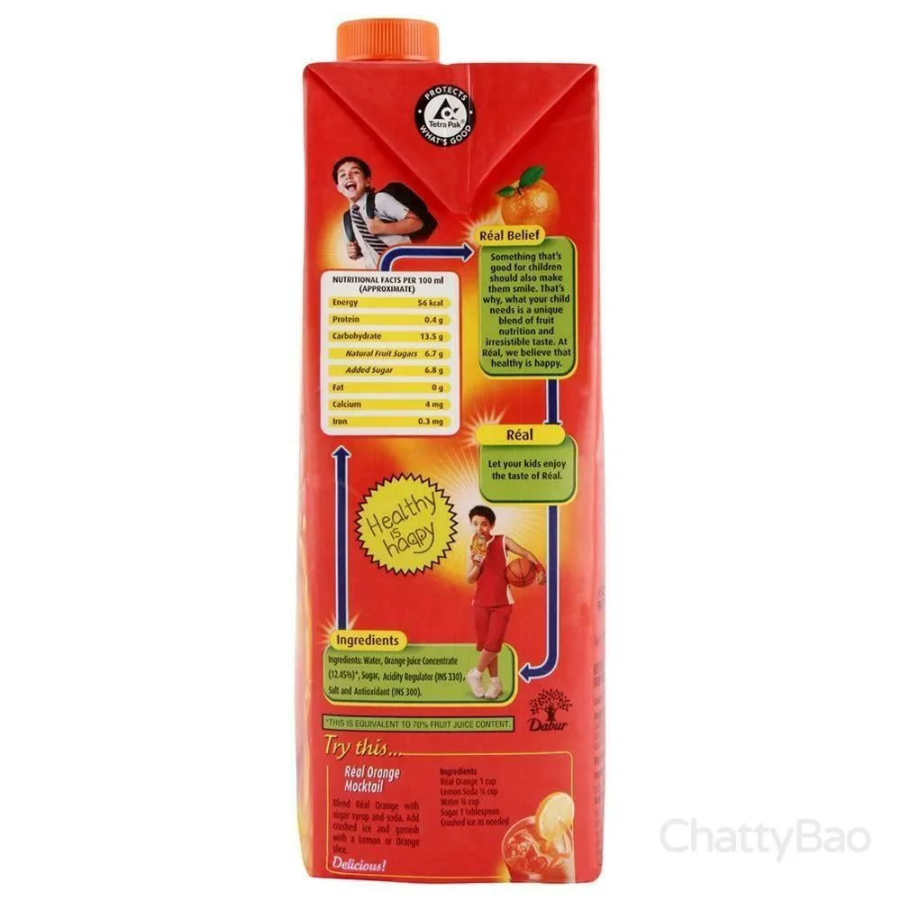 Real Orange Juice 1 L view 3