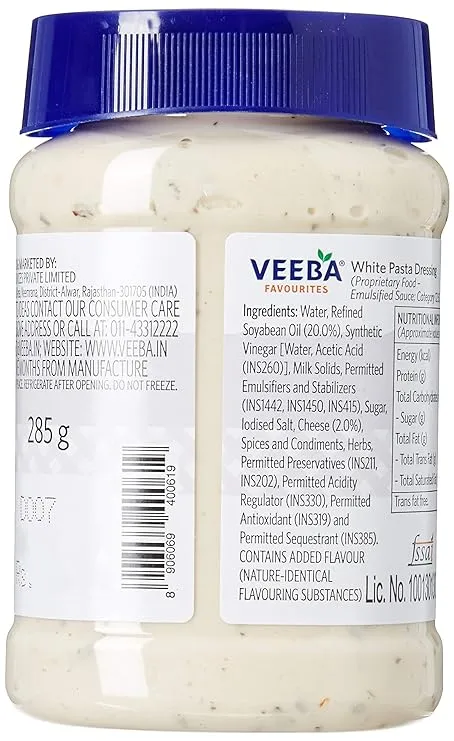 Veeba White Pasta Dressing 285 g view 2