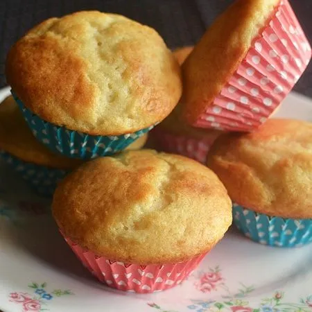 Eggless Vanilla Muffins view 2