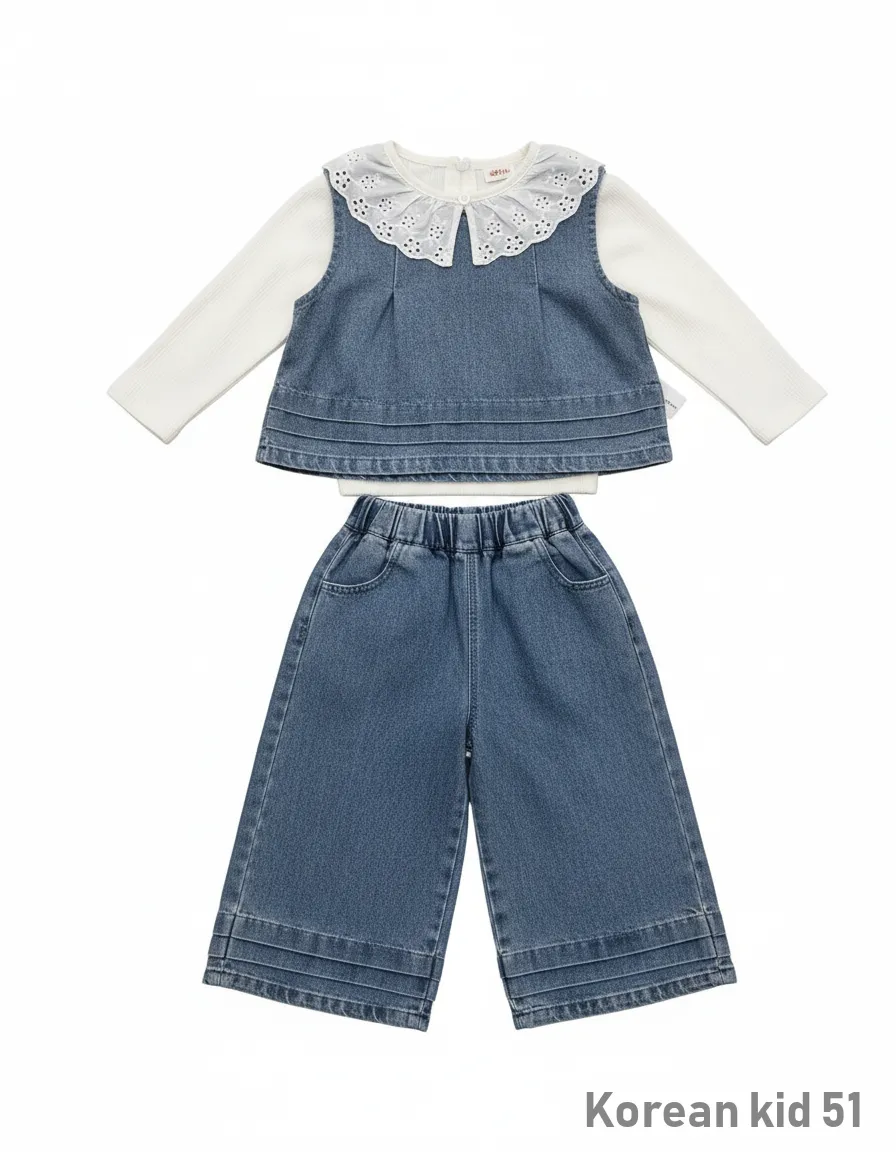 Denim Outfit Set for Baby Girl view 2