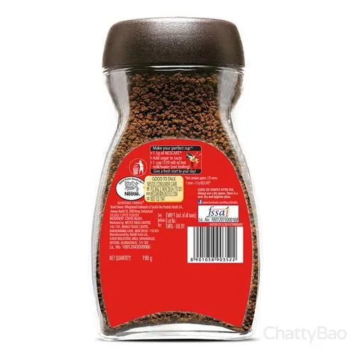 Nescafe Classic Instant Coffee Jar 190 g view 2