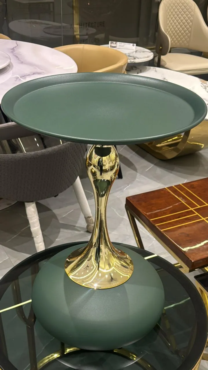Pure Ss Green Color Side Table Imported