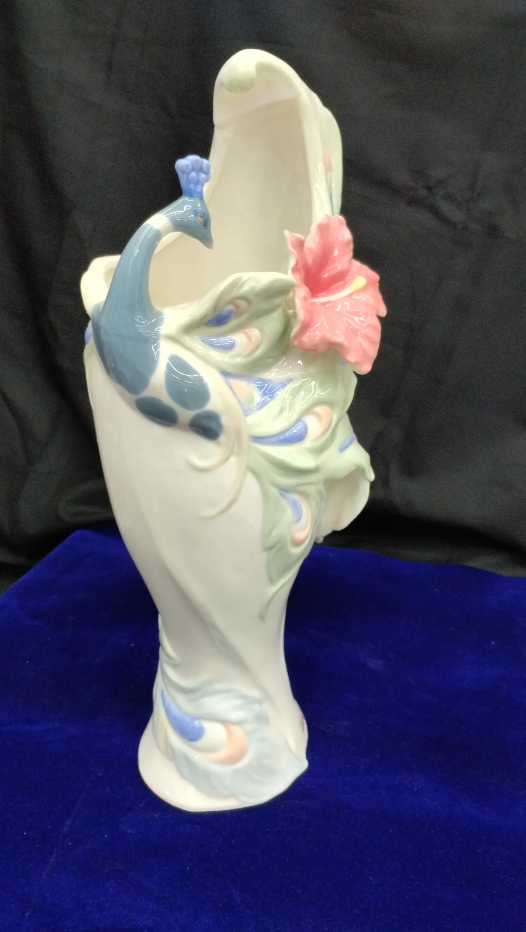 Peacock Vase view 2
