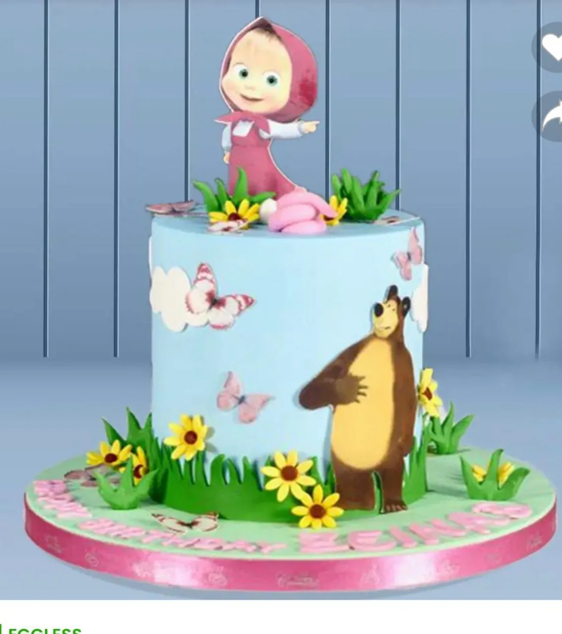 Masha and The Bear Birthday Cake view 2