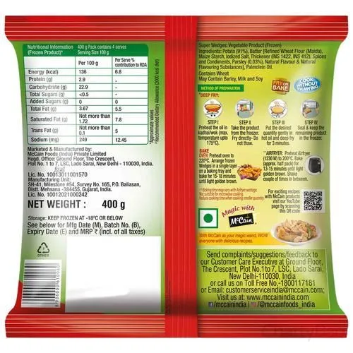 McCain Super Wedges 400 g view 2