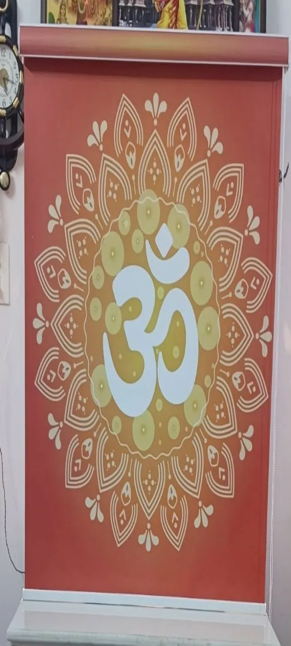Om Decorative Roller Blind view 2