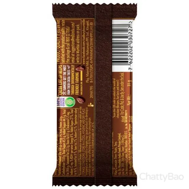 Cadbury Bournville Rich Cocoa Dark Chocolate Bar 31 g view 2