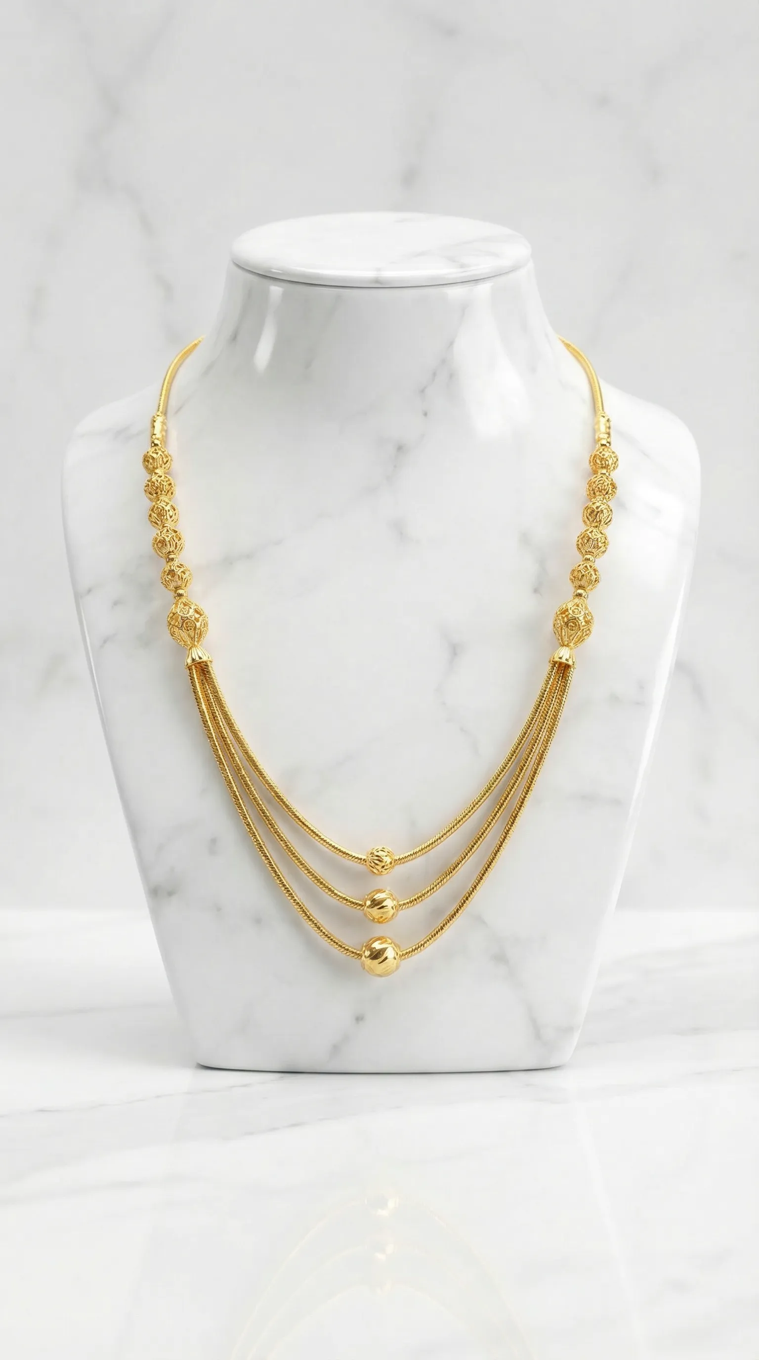 Gold Elegant Necklace view 2