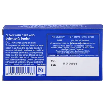 Johnson's Baby Cotton Buds 30 swabs view 4