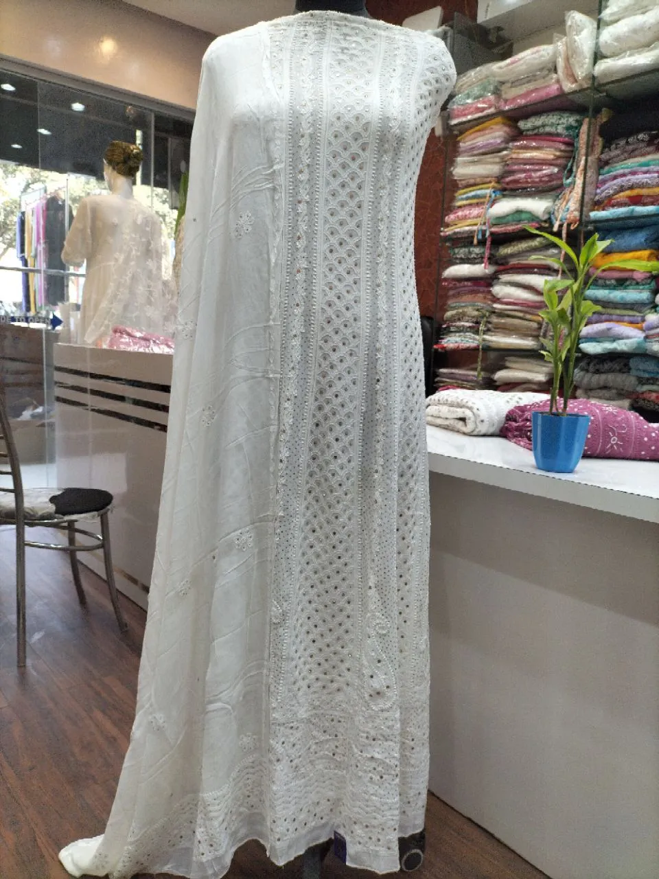 Anarkali Dupatta Set view 2