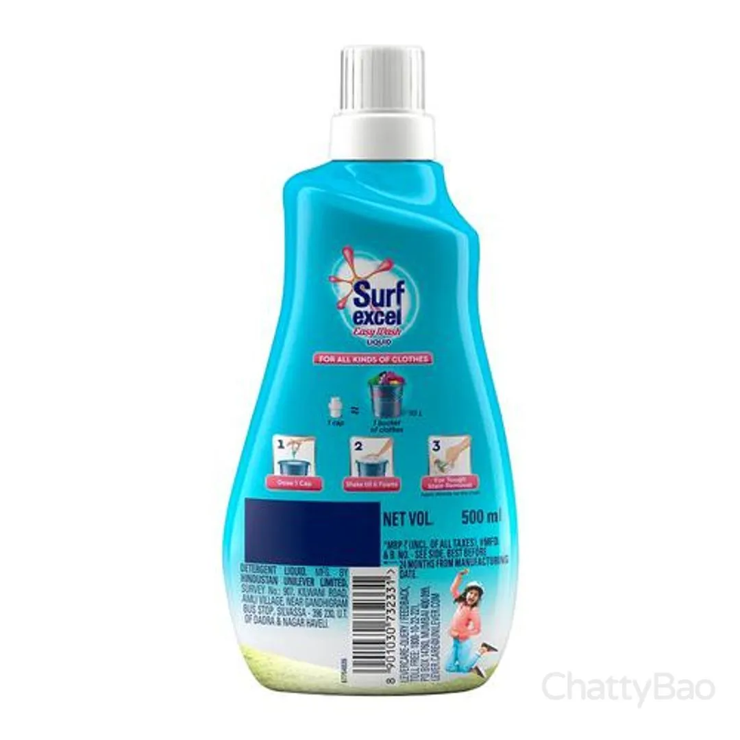 Surf Excel Easy Wash Detergent Liquid 500 ml view 2