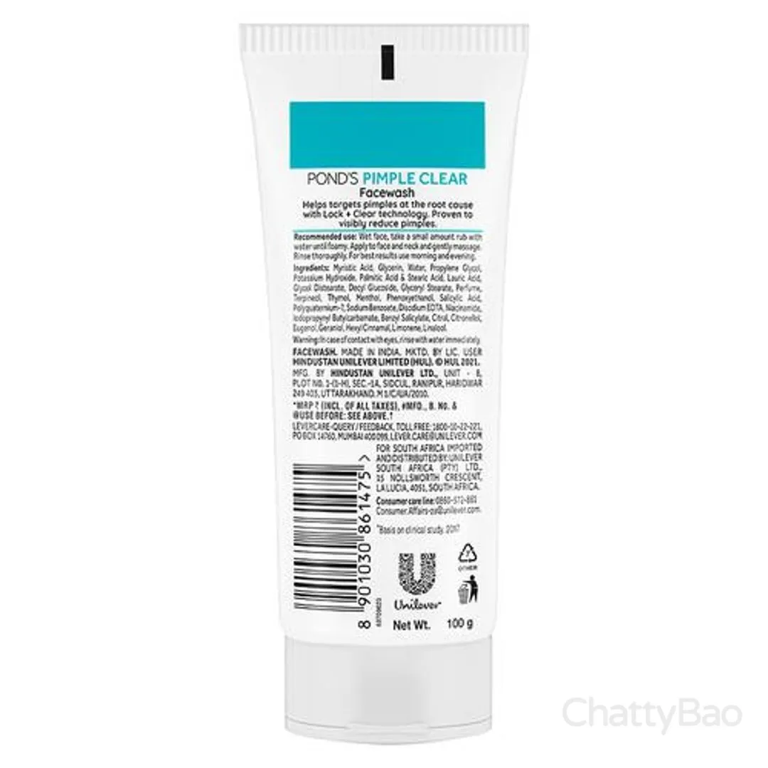 Ponds Pimple Clear & Germ Removal Facewash 100 g view 2