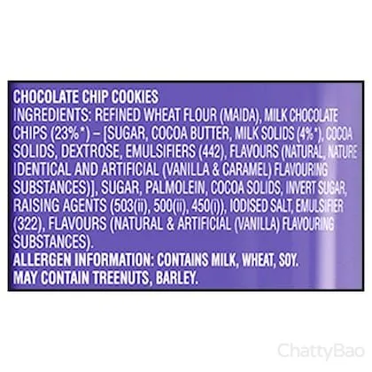Cadbury Chocobakes Choco Chip Cookies 167 g view 5