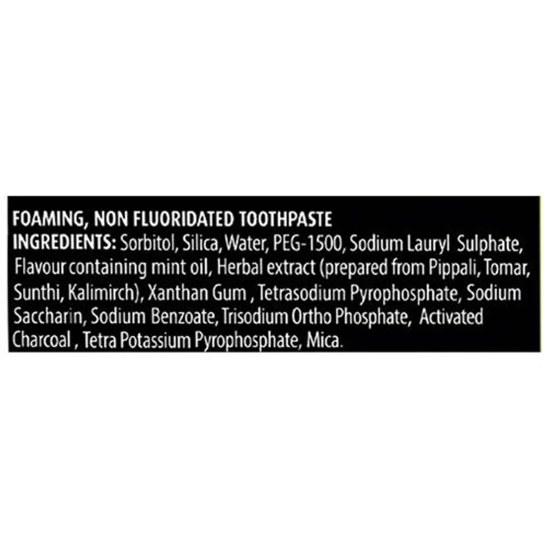 Dabur Herb'l Activated Black Gel Charcoal Toothpaste 120 g view 3
