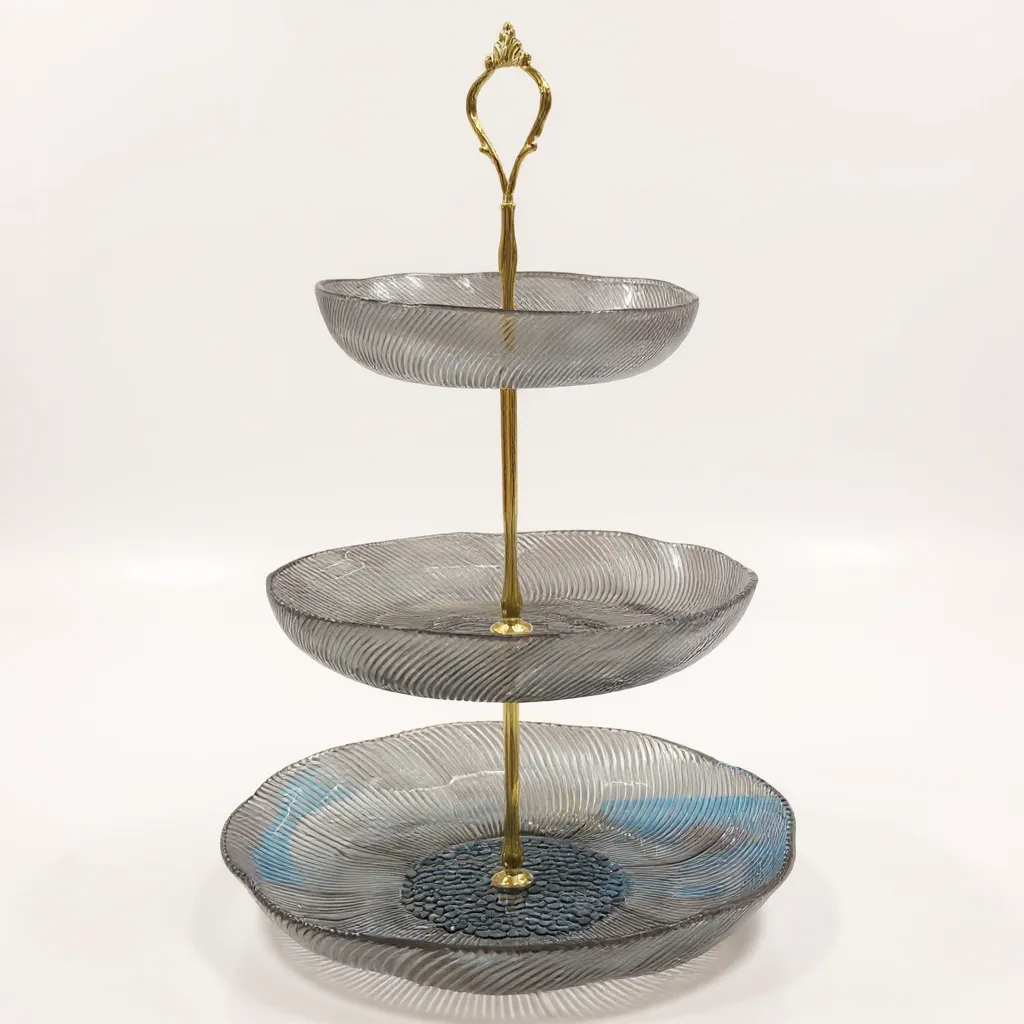Glass Tiered Stand view 2