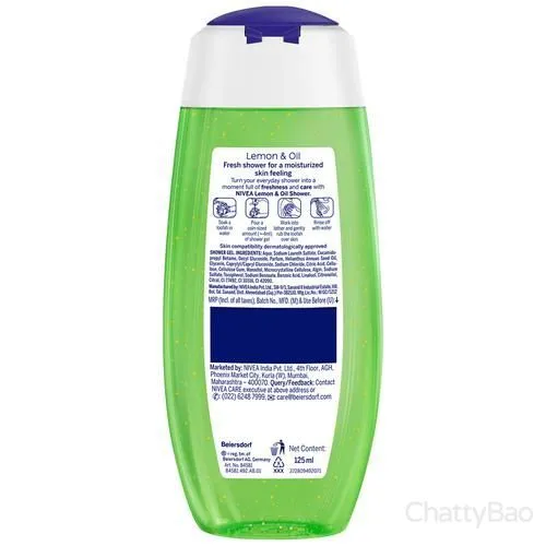 NIVEA Shower Gel - Lemon & Oil 125 ml view 2