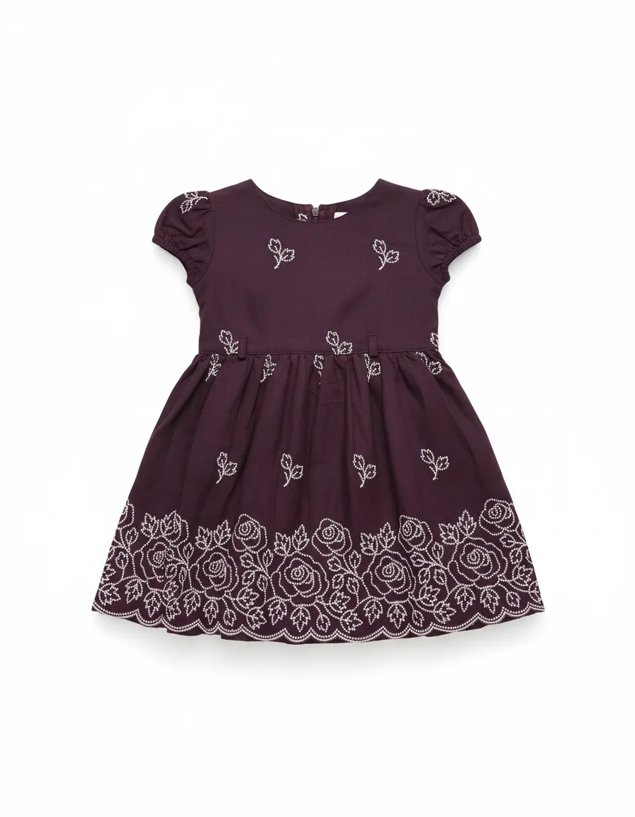 Embroidered Kids Dress view 2