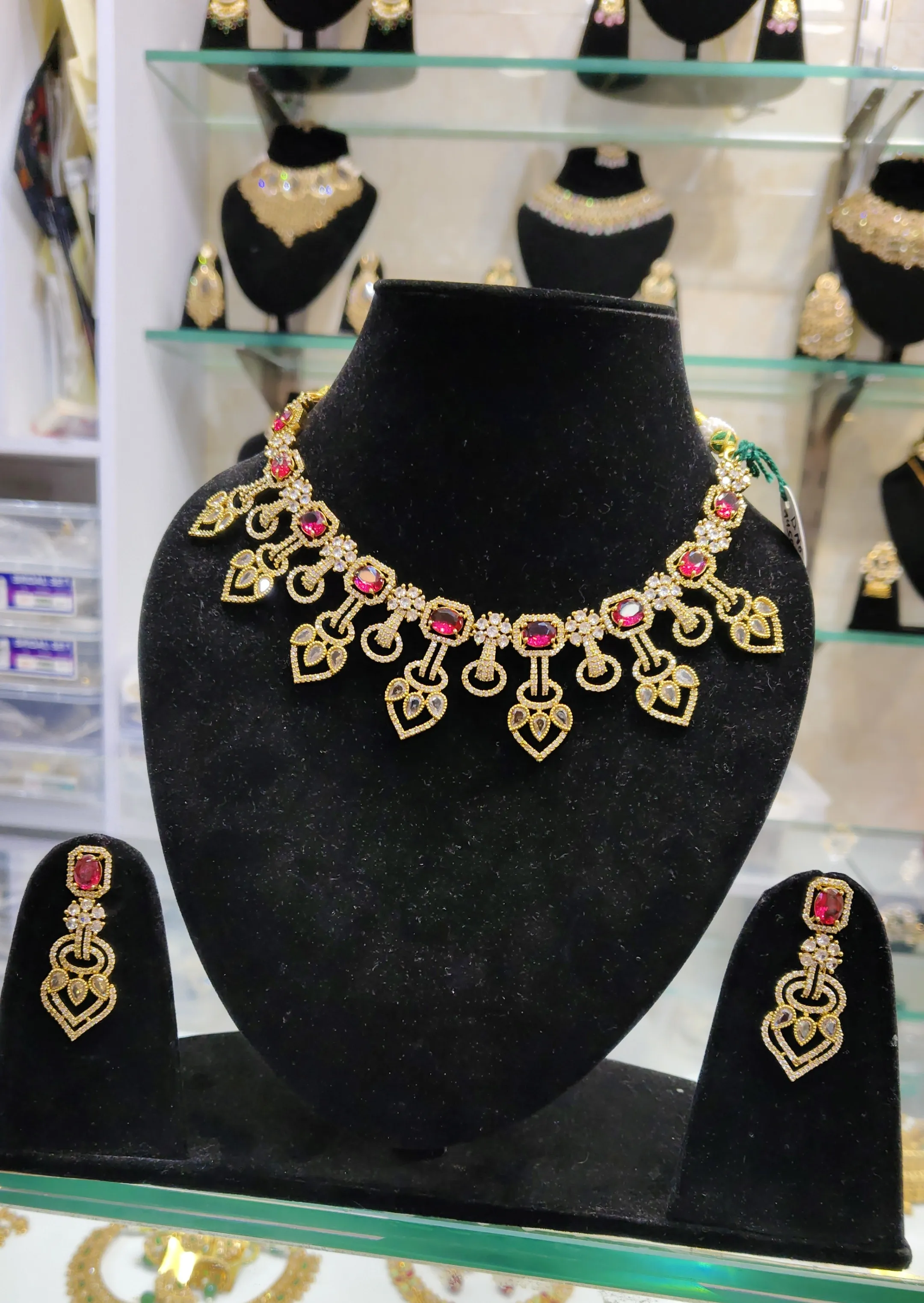 Mozo Night Necklace and Earrings Set view 2