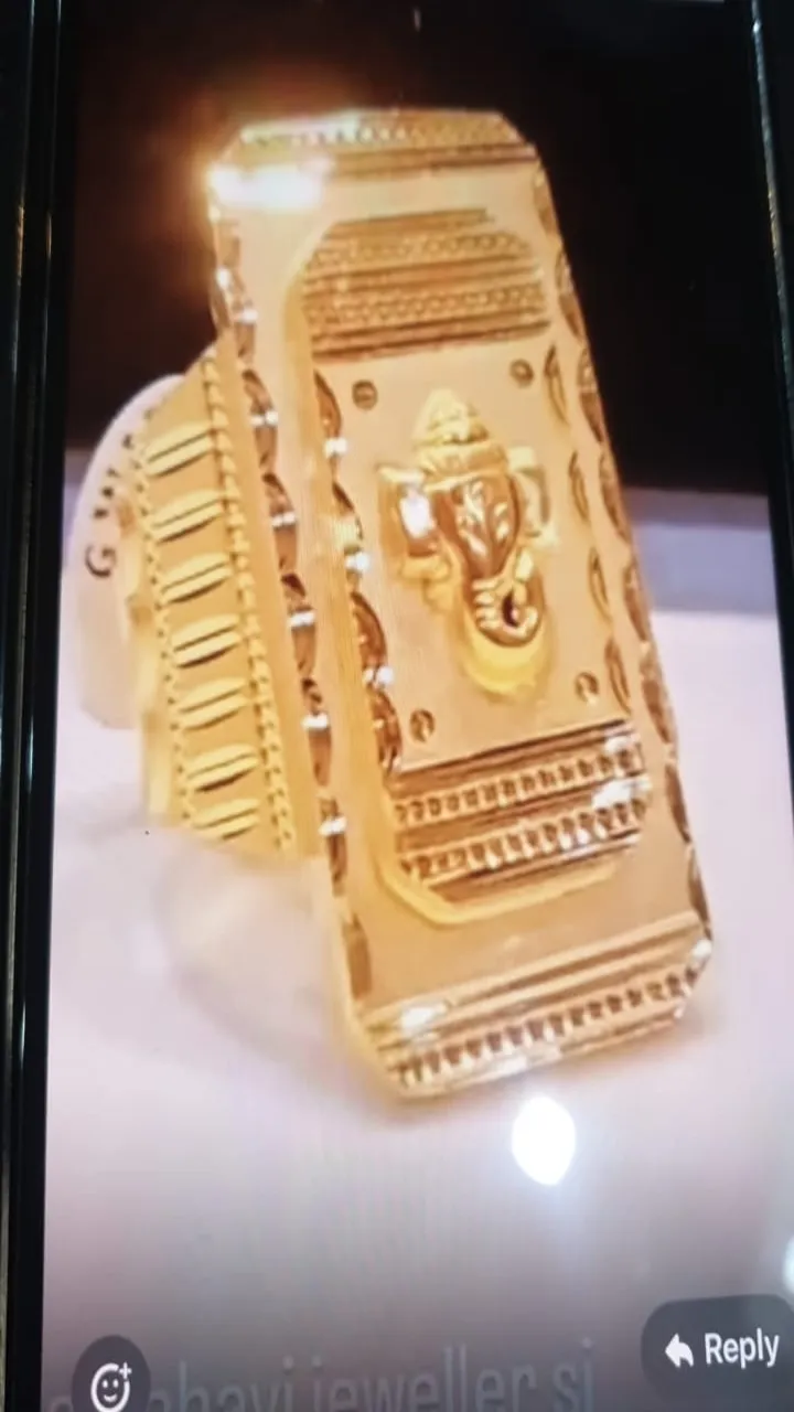 Gold Gents Ring view 2