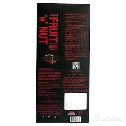 Amul Fruit N Nut Chocolate 150 g view 2