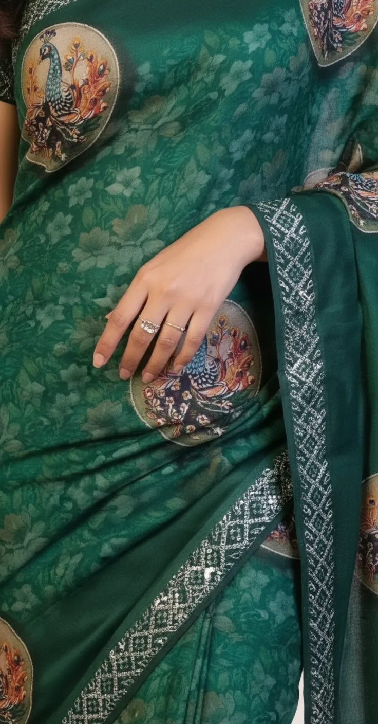 Designer Saree. view 3