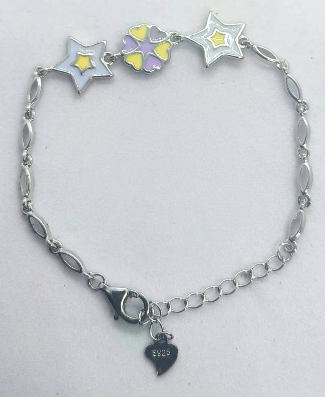 Star Charm Silver Bracelet (AVSBR-041) view 3