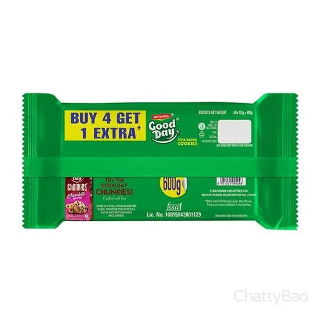Britannia Good Day Pista Badam Cookies 600 g view 2
