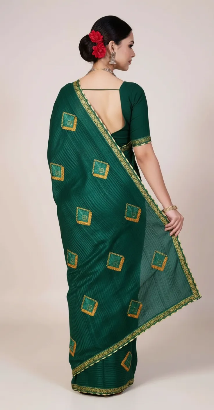 Embroidered Saree.. view 2