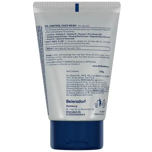 Nivea Men Oil Control Face Wash 100 g view 2